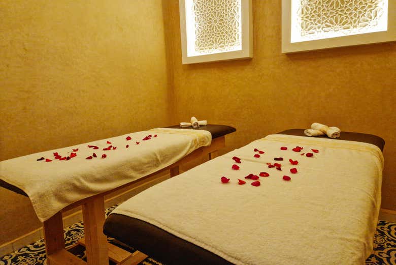Tudo pronto para massagens no Click Riad & Spa!!