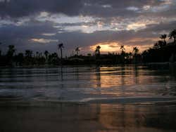 Plage Rouge ao entardecer