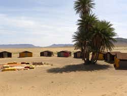 Acampamento no deserto de Zagora