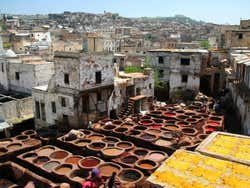 Fez, mercado dos tintureiros