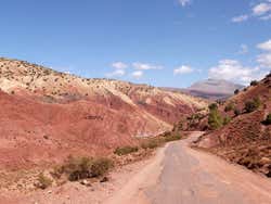 Caminho entre a Kasbah Telouet e Ait Ben Haddou