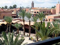 Marrakech vista de um terraço