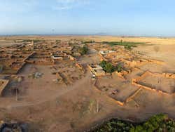 Passeio de balão, vista