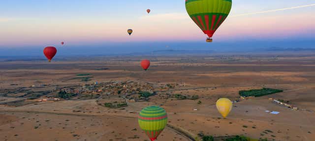 Passeio de balão pelo norte de Marrakech ao amanhecer